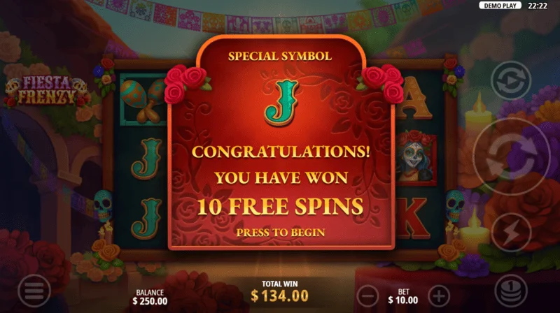 Fiesta Frenzy - genişleyen sembollerle Free Spins