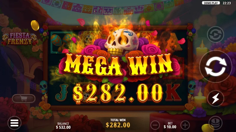 Fiesta Frenzy - Free Spins modunda büyük kazanç